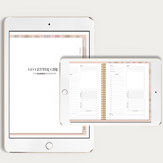 Go Getter Undated Digital Planner - 6 Month Planner