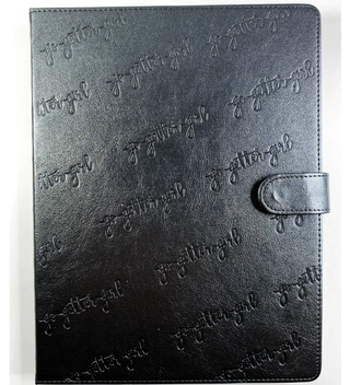 Large Premium Black Bullet Notebook, A5 Black Bullet Journal, Metallic Sticker Kit