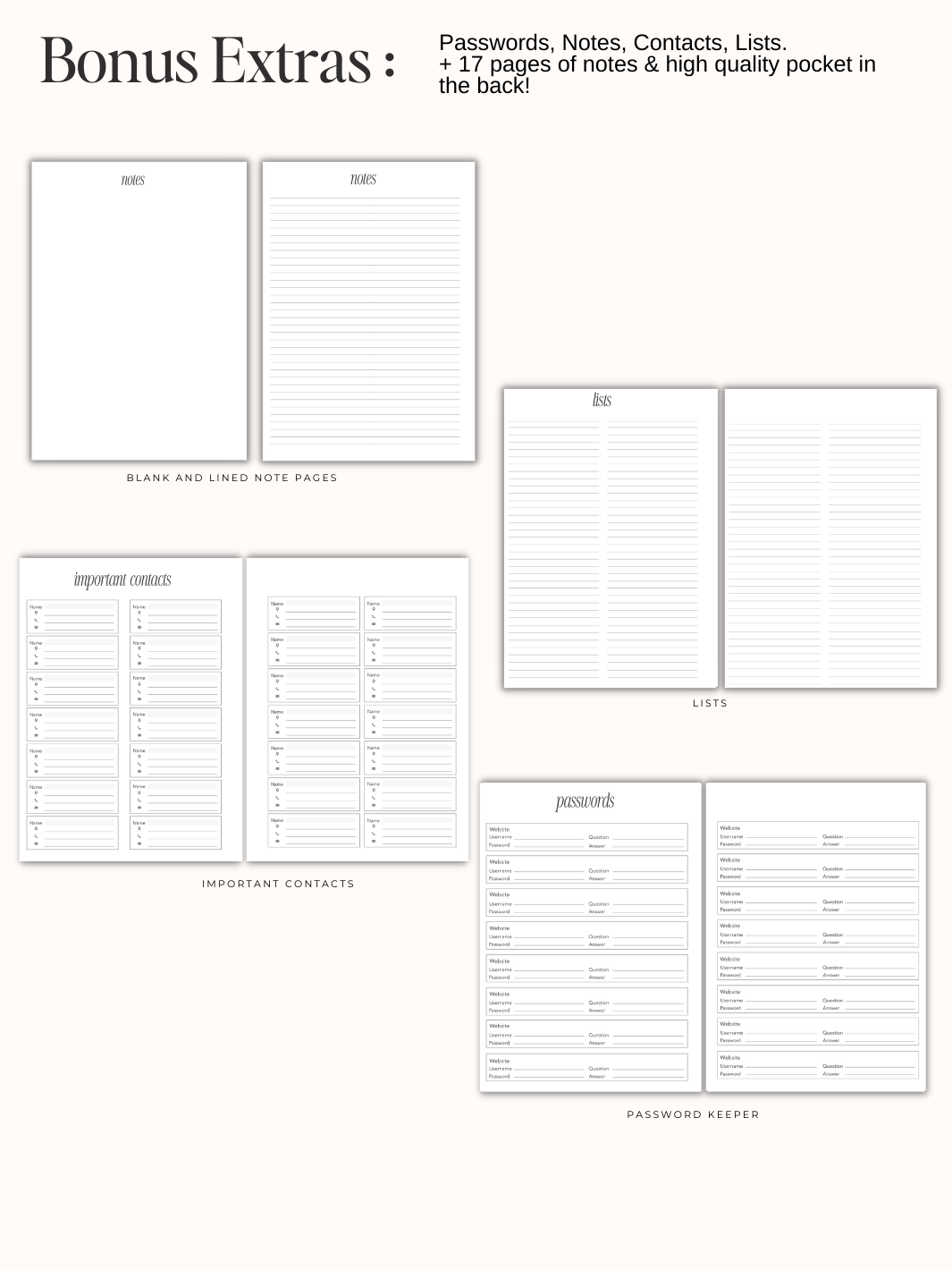 Goal Planner: Printable A6 Planner Inserts For Goal Getters