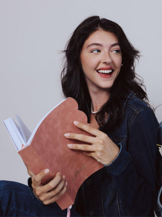 Go Getter Undated Daily Planner - Scalloped Soft Bound Washed Mauve