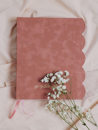 Go Getter Undated Daily Planner - Scalloped Soft Bound Washed Mauve