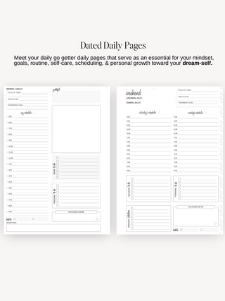 Go Getter Daily Planner (Dated July-Dec 2023)- Florencia