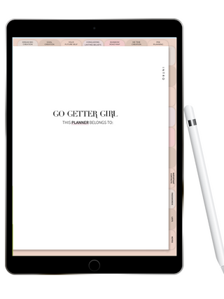 Go Getter Undated Digital Planner - 6 Month Planner