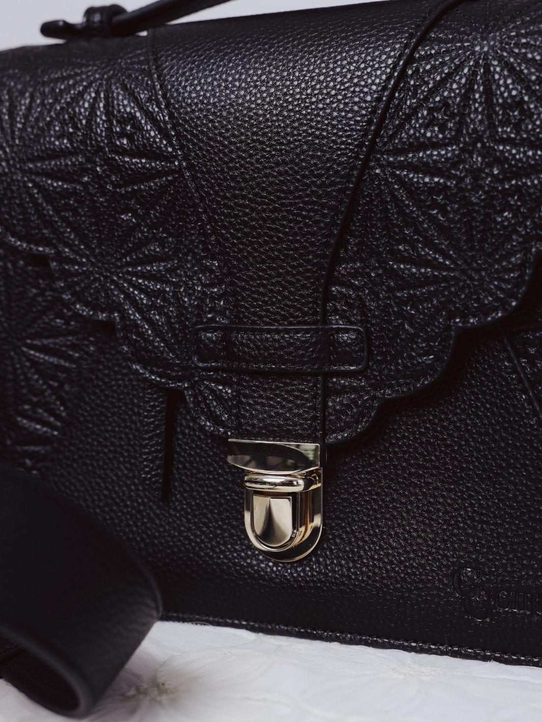 Bag Zipped Black Leather Marina Crossbody Small Side Bag -  Israel