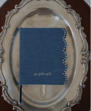 DAY ONE. CAPSULE. A5 UNDATED DAILY SCALLOPED PLANNER. Denim.