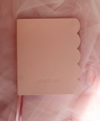 TRADEMARKED. CAPSULE. A5 UNDATED DAILY SCALLOPED PLANNER. Leather Feel.