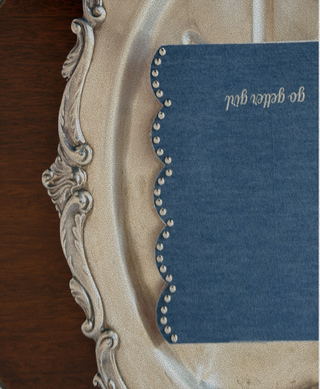 DAY ONE. CAPSULE. A5 UNDATED DAILY SCALLOPED PLANNER. Denim.