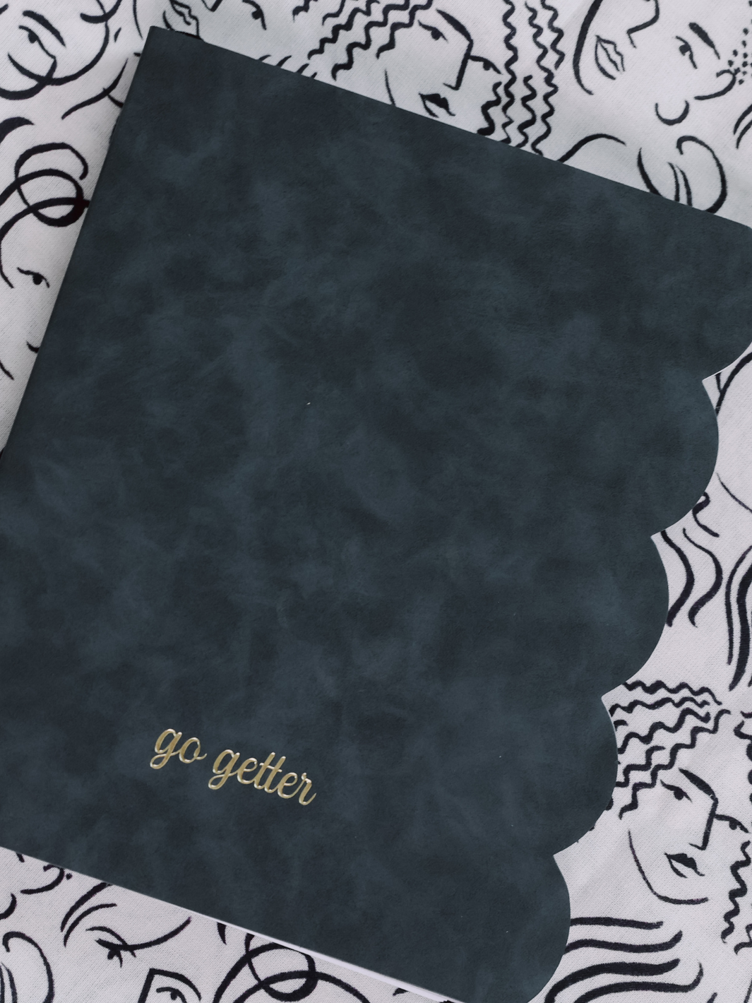 Go Getter A5 Undated Daily Planner Scalloped Soft Bound- Washed Denim – Go  Getter Girl Company