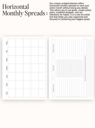 Go Getter Daily Undated Wire 2024 Planner- Fun & Flirty