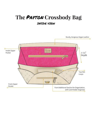 Payton Medium Canvas Strap Crossbody Bag-Cream