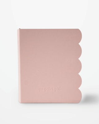 TRADEMARKED. CAPSULE. A5 UNDATED DAILY SCALLOPED PLANNER. Leather Feel.