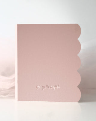 TRADEMARKED. CAPSULE. A5 UNDATED DAILY SCALLOPED PLANNER. Leather Feel.