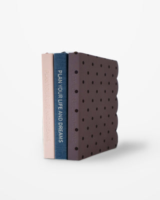 THE CAPSULE COLLECTION SET. 3 PACK. A5 UNDATED DAILY SCALLOPED PLANNERS.