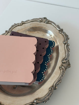 THE CAPSULE COLLECTION SET. 3 PACK. A5 UNDATED DAILY SCALLOPED PLANNERS.