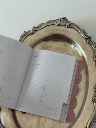 THE CAPSULE COLLECTION SET. 3 PACK. A5 UNDATED DAILY SCALLOPED PLANNERS.