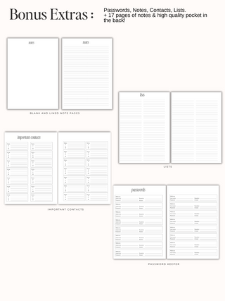 TRADEMARKED. CAPSULE. A5 UNDATED DAILY SCALLOPED PLANNER. Leather Feel.
