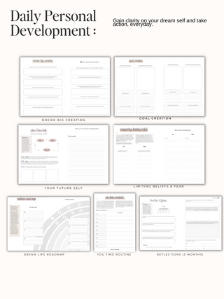 THE CAPSULE COLLECTION SET. 3 PACK. A5 UNDATED DAILY SCALLOPED PLANNERS.
