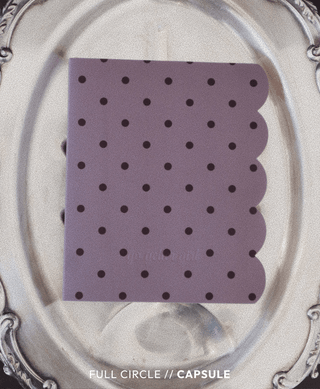 FULL CIRCLE. CAPSULE. A5 UNDATED DAILY SCALLOPED PLANNER. Linen.