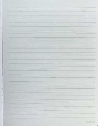 Large Premium Lined Notebook - Belt Closure- Marshmallow