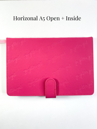 Horizontal Limited A5 Bullet Journal (Dotted Notebook)- Dark Fuchsia