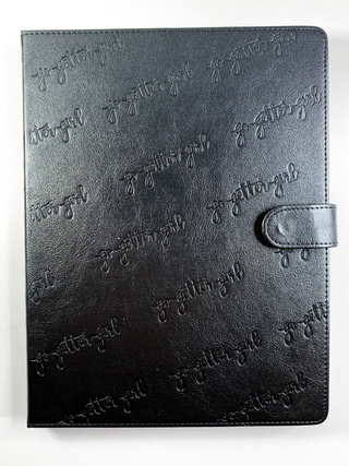 Premium Large Dot Grid Notebook - 8.5 x 11" - Croc Black