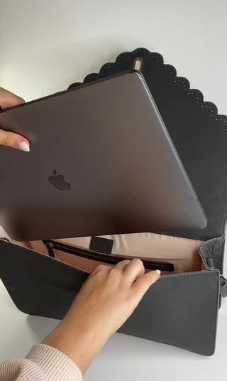 The Harper Work Clutch Mauve - Laptop Bag for Women