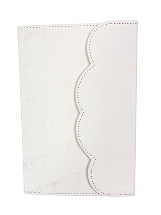 A5 Premium Lined Notebook - Scalloped-  Marshmallow