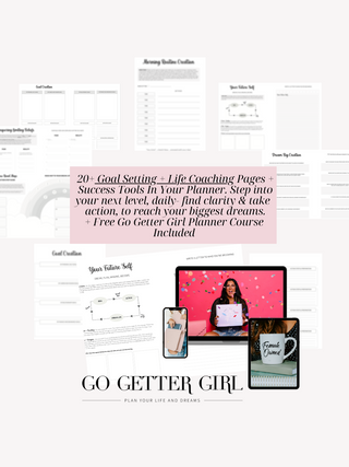 Go Getter Undated Daily Planner - Planted Pink