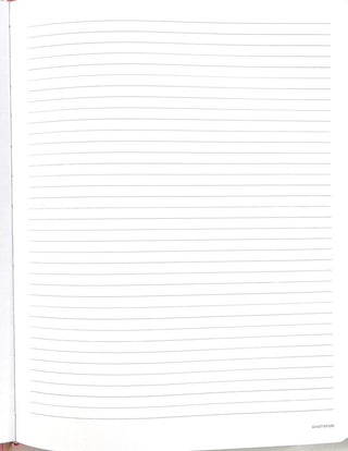 Premium Large Notebook Lined - 8.5 x 11" White