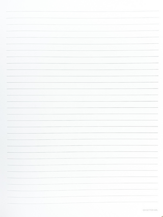 Large Premium Lined Notebook - Scalloped- Taffy