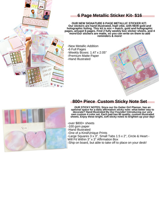 Pastel Sticky Notes -  Assortment Set (800+ Piece)